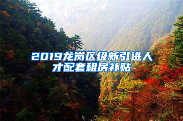 2019龍崗區(qū)級新引進人才配套租房補貼