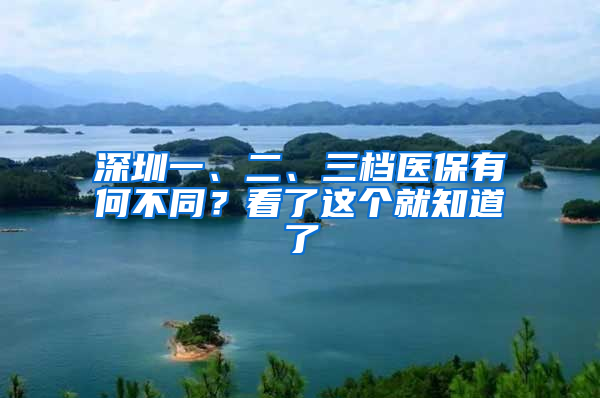 深圳一、二、三檔醫(yī)保有何不同？看了這個就知道了