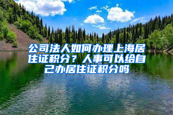 公司法人如何辦理上海居住證積分？人事可以給自己辦居住證積分嗎