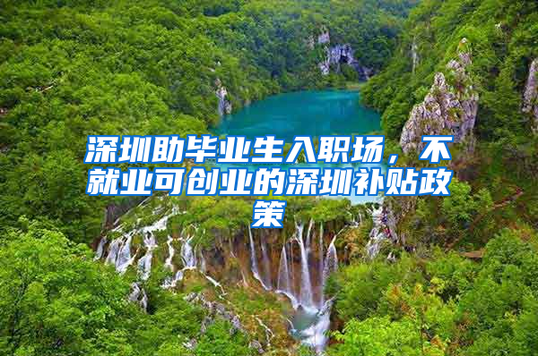 深圳助畢業(yè)生入職場(chǎng)，不就業(yè)可創(chuàng)業(yè)的深圳補(bǔ)貼政策