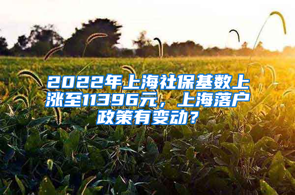 2022年上海社保基數(shù)上漲至11396元，上海落戶政策有變動(dòng)？