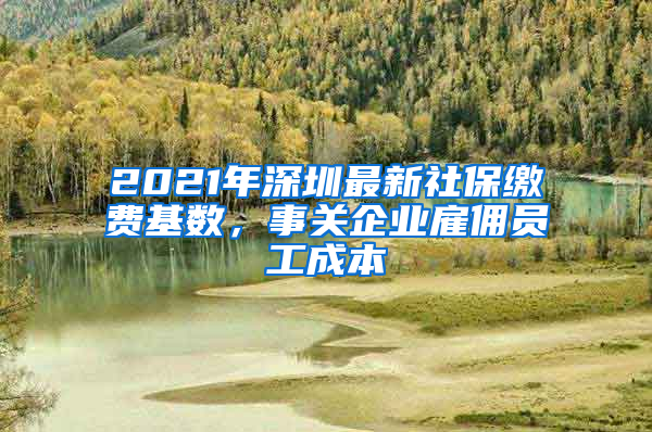 2021年深圳最新社保繳費(fèi)基數(shù)，事關(guān)企業(yè)雇傭員工成本