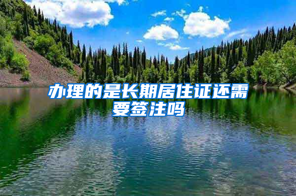 辦理的是長(zhǎng)期居住證還需要簽注嗎