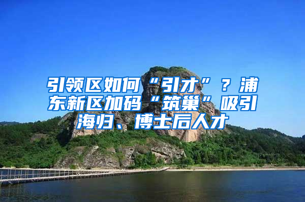 引領(lǐng)區(qū)如何“引才”？浦東新區(qū)加碼“筑巢”吸引海歸、博士后人才