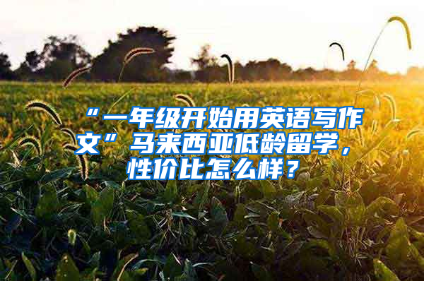 “一年級開始用英語寫作文”馬來西亞低齡留學(xué)，性價比怎么樣？