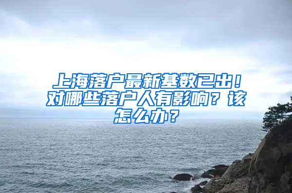 上海落戶最新基數(shù)已出！對(duì)哪些落戶人有影響？該怎么辦？