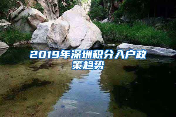 2019年深圳積分入戶政策趨勢(shì)