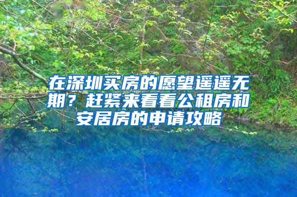 在深圳買(mǎi)房的愿望遙遙無(wú)期？趕緊來(lái)看看公租房和安居房的申請(qǐng)攻略