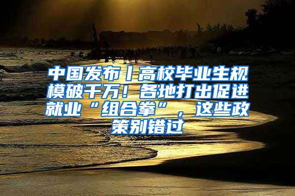 中國發(fā)布丨高校畢業(yè)生規(guī)模破千萬！各地打出促進就業(yè)“組合拳”，這些政策別錯過