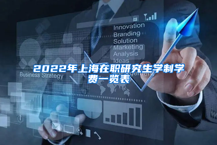 2022年上海在職研究生學(xué)制學(xué)費一覽表