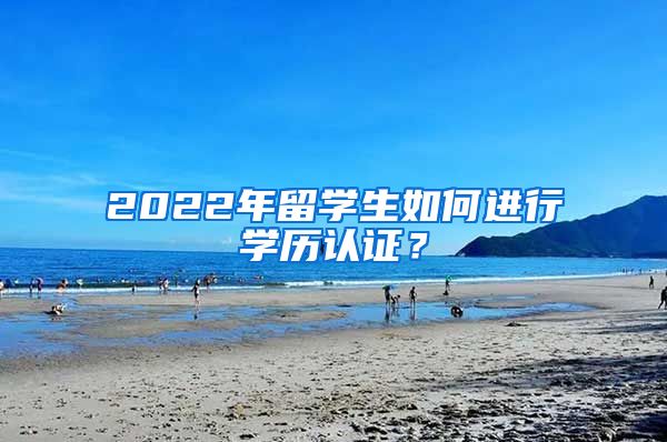 2022年留學生如何進行學歷認證？