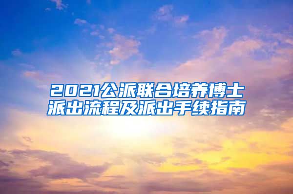 2021公派聯(lián)合培養(yǎng)博士派出流程及派出手續(xù)指南