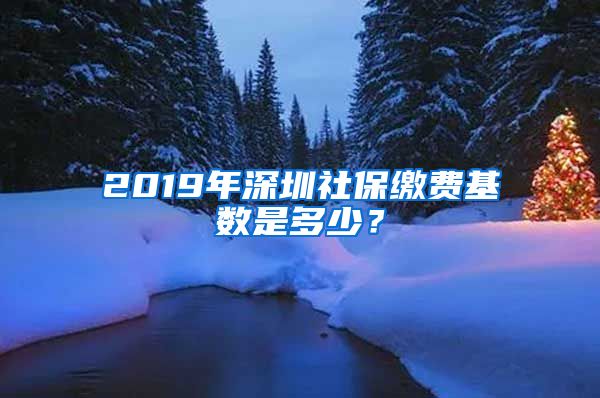 2019年深圳社保繳費(fèi)基數(shù)是多少？