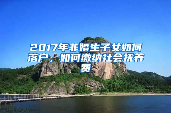 2017年非婚生子女如何落戶，如何繳納社會撫養(yǎng)費(fèi)