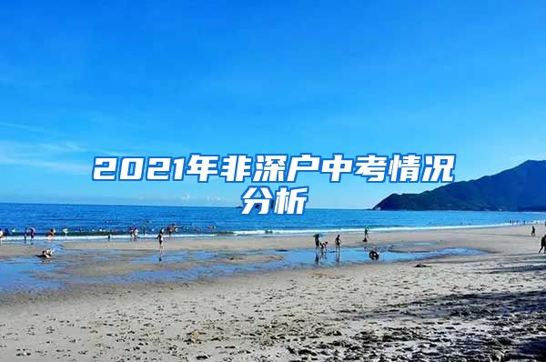 2021年非深戶中考情況分析