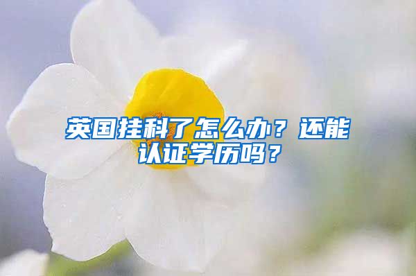 英國(guó)掛科了怎么辦？還能認(rèn)證學(xué)歷嗎？