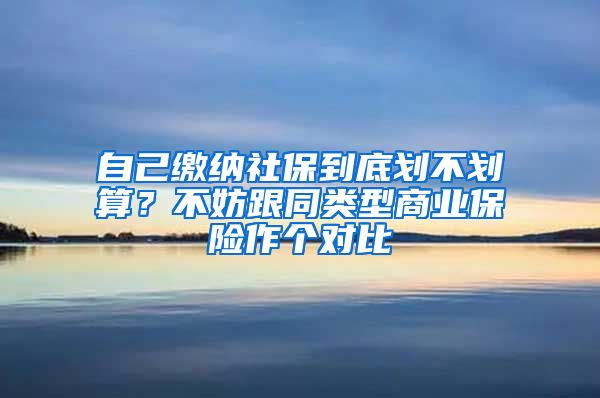 自己繳納社保到底劃不劃算？不妨跟同類型商業(yè)保險作個對比