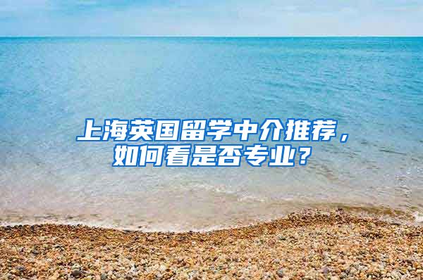 上海英國留學(xué)中介推薦，如何看是否專業(yè)？