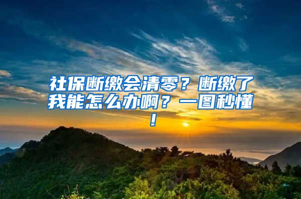 社保斷繳會清零？斷繳了我能怎么辦啊？一圖秒懂！