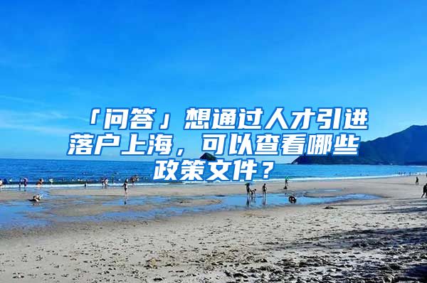 「問(wèn)答」想通過(guò)人才引進(jìn)落戶上海，可以查看哪些政策文件？