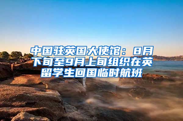 中國駐英國大使館：8月下旬至9月上旬組織在英留學(xué)生回國臨時航班