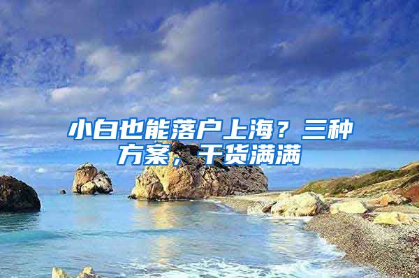 小白也能落戶上海？三種方案，干貨滿滿