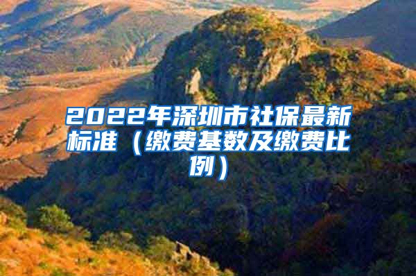 2022年深圳市社保最新標(biāo)準(zhǔn)（繳費(fèi)基數(shù)及繳費(fèi)比例）