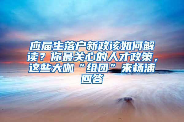 應(yīng)屆生落戶新政該如何解讀？你最關(guān)心的人才政策，這些大咖“組團(tuán)”來?xiàng)钇只卮?/></p>
			 <p style=