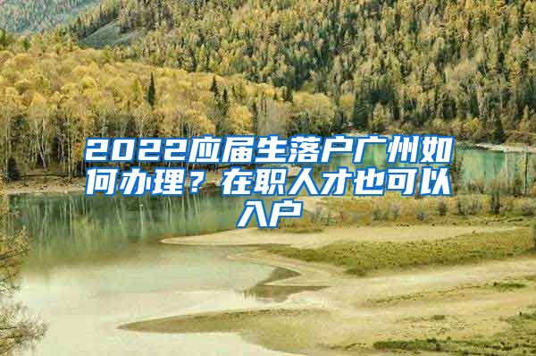 2022應(yīng)屆生落戶廣州如何辦理？在職人才也可以入戶