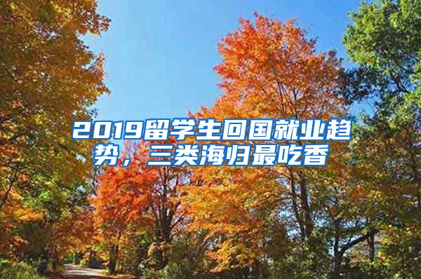 2019留學(xué)生回國(guó)就業(yè)趨勢(shì)，三類海歸最吃香