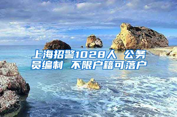 上海招警1028人 公務(wù)員編制 不限戶籍可落戶