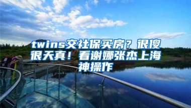 twins交社保買房？很傻很天真！看謝娜張杰上海神操作