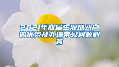 2021年應(yīng)屆生深圳入戶的優(yōu)勢及辦理常見問題解答