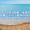 2022年3月第二批落戶名單公示了，居轉(zhuǎn)戶1876人，引進(jìn)人才1514人