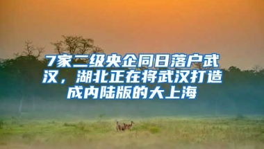 7家二級央企同日落戶武漢，湖北正在將武漢打造成內(nèi)陸版的大上海