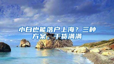 小白也能落戶上海？三種方案，干貨滿滿