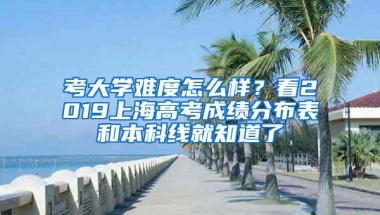 考大學(xué)難度怎么樣？看2019上海高考成績分布表和本科線就知道了