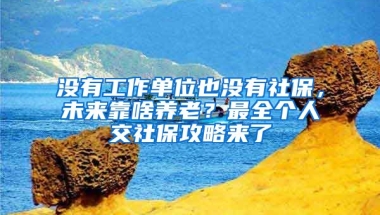 沒有工作單位也沒有社保，未來靠啥養(yǎng)老？最全個人交社保攻略來了