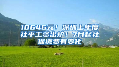 10646元！深圳上年度社平工資出爐！7月起社保繳費(fèi)有變化