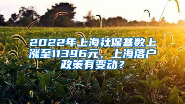 2022年上海社?；鶖?shù)上漲至11396元，上海落戶(hù)政策有變動(dòng)？