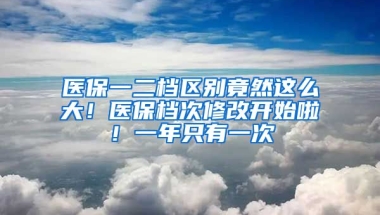 醫(yī)保一二檔區(qū)別竟然這么大！醫(yī)保檔次修改開始啦！一年只有一次