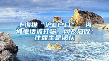 上海推“滬C戶口”，咨詢電話被打爆，網(wǎng)友感嘆：往屆生是鍋灰