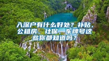 入深戶有什么好處？補(bǔ)貼、公租房、社保、車牌號(hào)這些你都知道嗎？