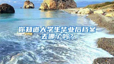 你知道大學(xué)生畢業(yè)后檔案去哪了嗎？