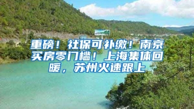 重磅！社?？裳a繳！南京買房零門檻！上海集體回暖，蘇州火速跟上