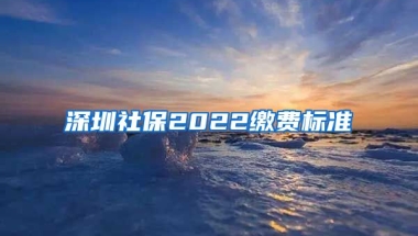 深圳社保2022繳費(fèi)標(biāo)準(zhǔn)