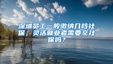 深圳員工一般繳納幾檔社保，靈活就業(yè)者需要交社保嗎？