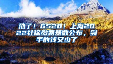 漲了！6520！上海2022社保繳費(fèi)基數(shù)公布，到手的錢又少了