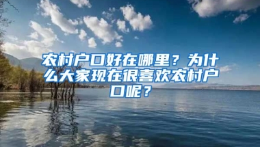 農(nóng)村戶口好在哪里？為什么大家現(xiàn)在很喜歡農(nóng)村戶口呢？