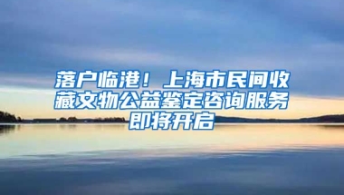 落戶臨港！上海市民間收藏文物公益鑒定咨詢服務(wù)即將開啟